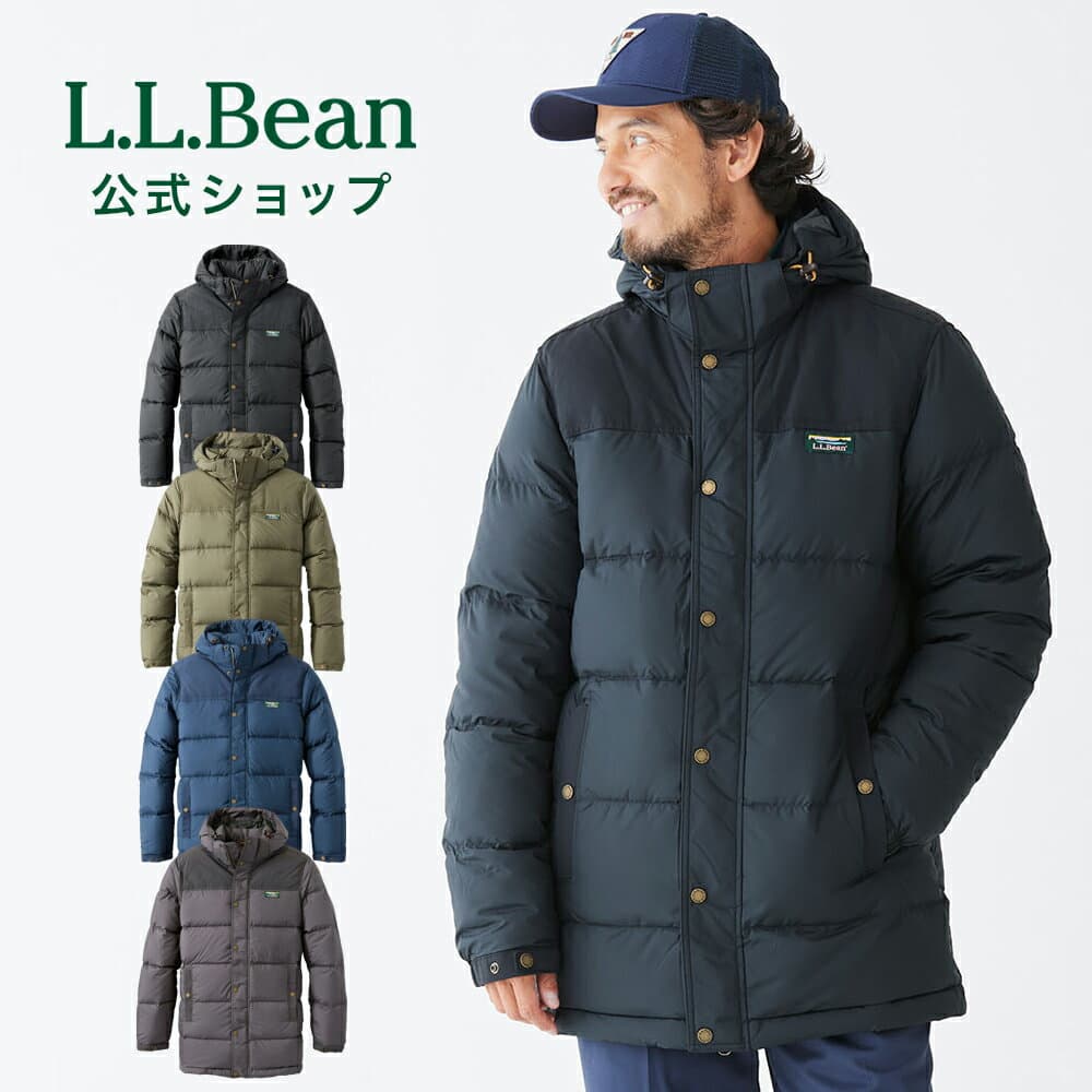 【公式】 エルエルビーン マウンテン クラシック ダウン パーカ | コート ジャケット アウター ダウンコート ダウンジャケット メンズ アウトドア ブランド フード付き 防寒 L.L.Bean LLBean llビーン llbeen メンズコート カジュアル 冬 上着 メンズファッション ハイネック