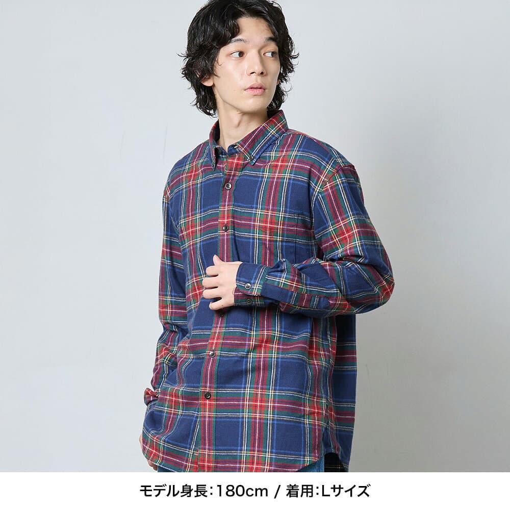 【公式】エルエルビーン スコッチ プラッド フランネル シャツ｜フランネルシャツ ネルシャツ メンズ アウトドア ブランド 長袖 カジュアル チェック チェックシャツ トップス 長袖シャツ L.L.Bean LLBean llビーン llbeen 綿100% 襟付き ボタン 綿シャツ メンズファッション thumbnail 2