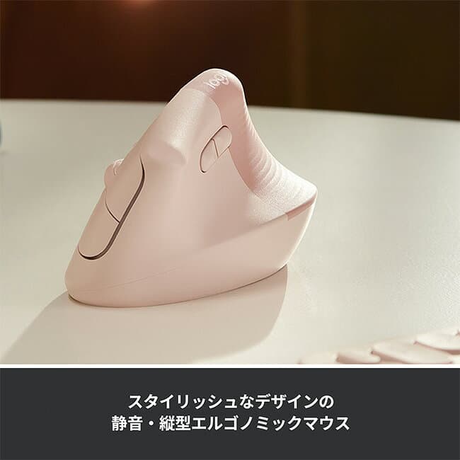 ロジクール ワイヤレスマウス LIFT M800 縦型 静音 エルゴノミックマウス Logi Bolt Bluetooth Unifying非対応 無線 windows mac M800GR M800PG M800RO 国内正規品 2年間無償保証 thumbnail 2