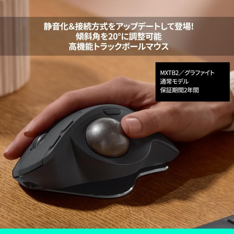 【お得なセットで5％OFF】 ロジクール エルゴノミック キーボード + ワイヤレスマウス トラックボール [ K860 + MXTB2 ] thumbnail 3