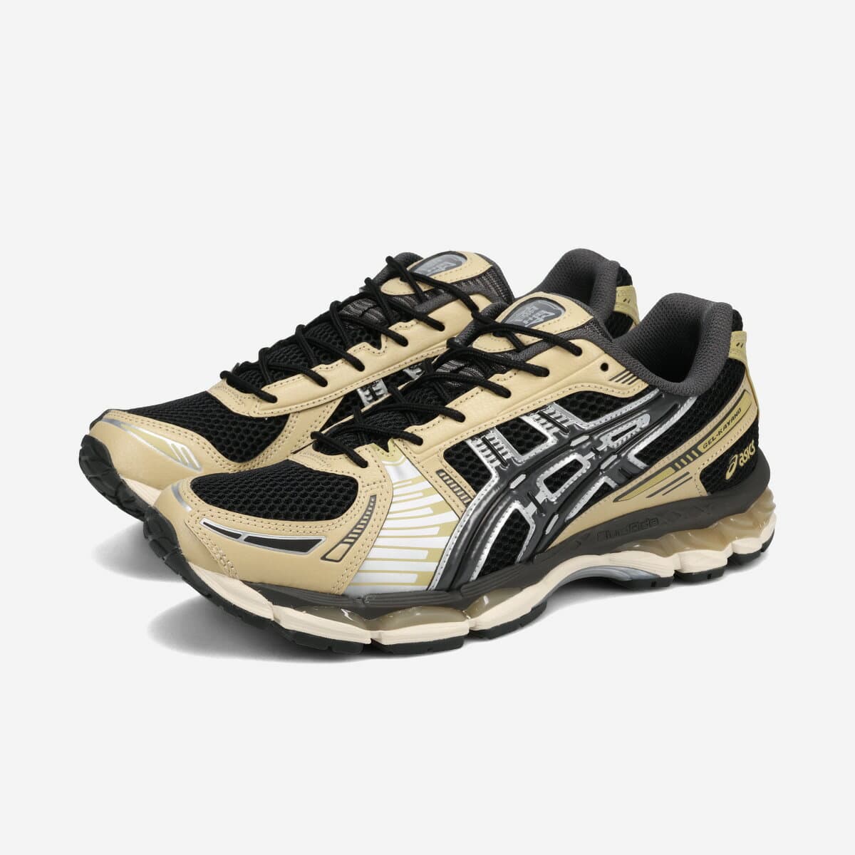 【30%OFF】 ASICS SPORTSTYLE GEL-KAYANO 12.1 アシックス スポーツスタイル ゲル カヤノ 12.1 メンズ レディース スニーカー ローカット BLACK/OBSIDIAN GREY ベージュ 1203A759-002