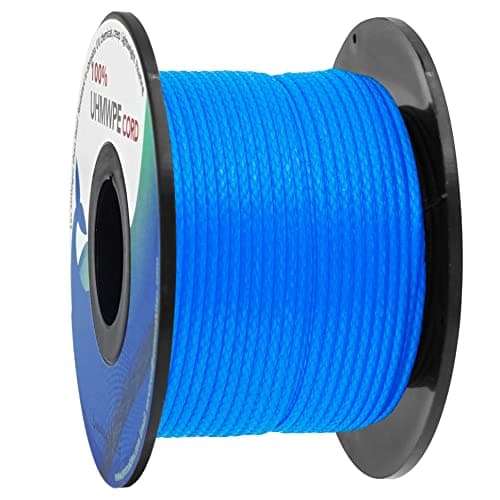 emma kites 100% UHMWPE 超高強度ポリエチレン繊維コード 1mm直径 x 31Mロール 155kg / 350lb強度 ウー