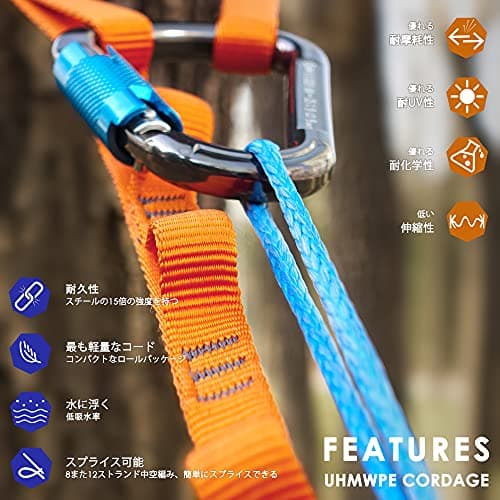 emma kites 100% UHMWPE 超高強度ポリエチレン繊維コード 1mm直径 x 31Mロール 155kg / 350lb強度 ウー thumbnail 3