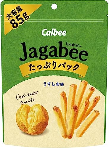 Jagabee(じゃがビー) カルビー Jagabee うすしお味 たっぷりパック 85g×12袋 ジャガビー おやつ 間食 大容量
