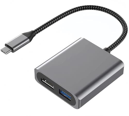 USB C - HDMI 変換アダプタ 4K Type-C HDMI アダプタ [4K映像出力] +USB 3.0高速データ転送 2in1変換ア