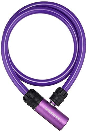 ブリヂストン(BRIDGESTONE) アルロック 自転車 鍵 ワイヤーロック パープル 盗難防止 防犯 直径12×80cm WL-AD.B