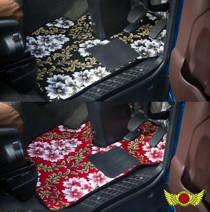 【送料無料!!】金華山 桜 さくら フロアマット 各色 運/助セット ボルボFH 4×2 H28/12〜トラクター 大型トラック Volvo トラック マット 内装 カスタム ドレスアップ ゴージャス 目立つ きれい かっこいい 車内 トラック野郎 日本製 国産