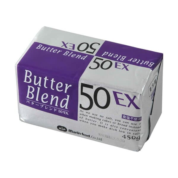 【バターブレンド50EX食塩不使用 450g】大容量 マーガリン バター 冷蔵 業務用 製菓 製パン 無塩 食塩不使用
