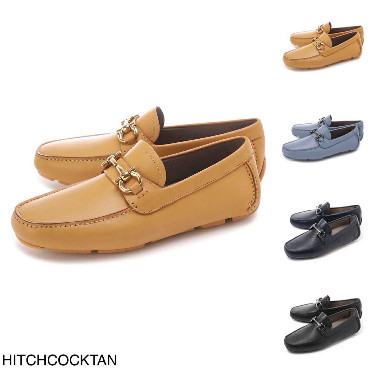 フェラガモ FERRAGAMO ドライビングシューズ メンズ 大きいサイズあり parigi new 02c398 745674 hitchcocktan PARIGI NEW ワイズ:EEE【返品送料無料】