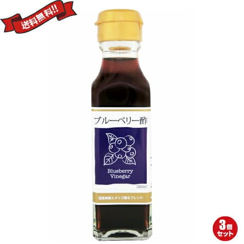 お酢 ドリンク 飲む ブルーベリー酢 120ml TAC21 3個セット