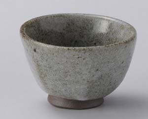 和食器 テ284-258 灰釉八角グイ呑【卸問屋名調 おしゃれ 食器 テーブルウェア 業務用 居酒屋 レストラン 喫茶店 ホテル 家庭用】