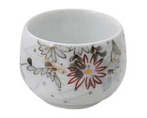 和食器 オ442-268 古染錦春日野 京グイ呑【厨房館】