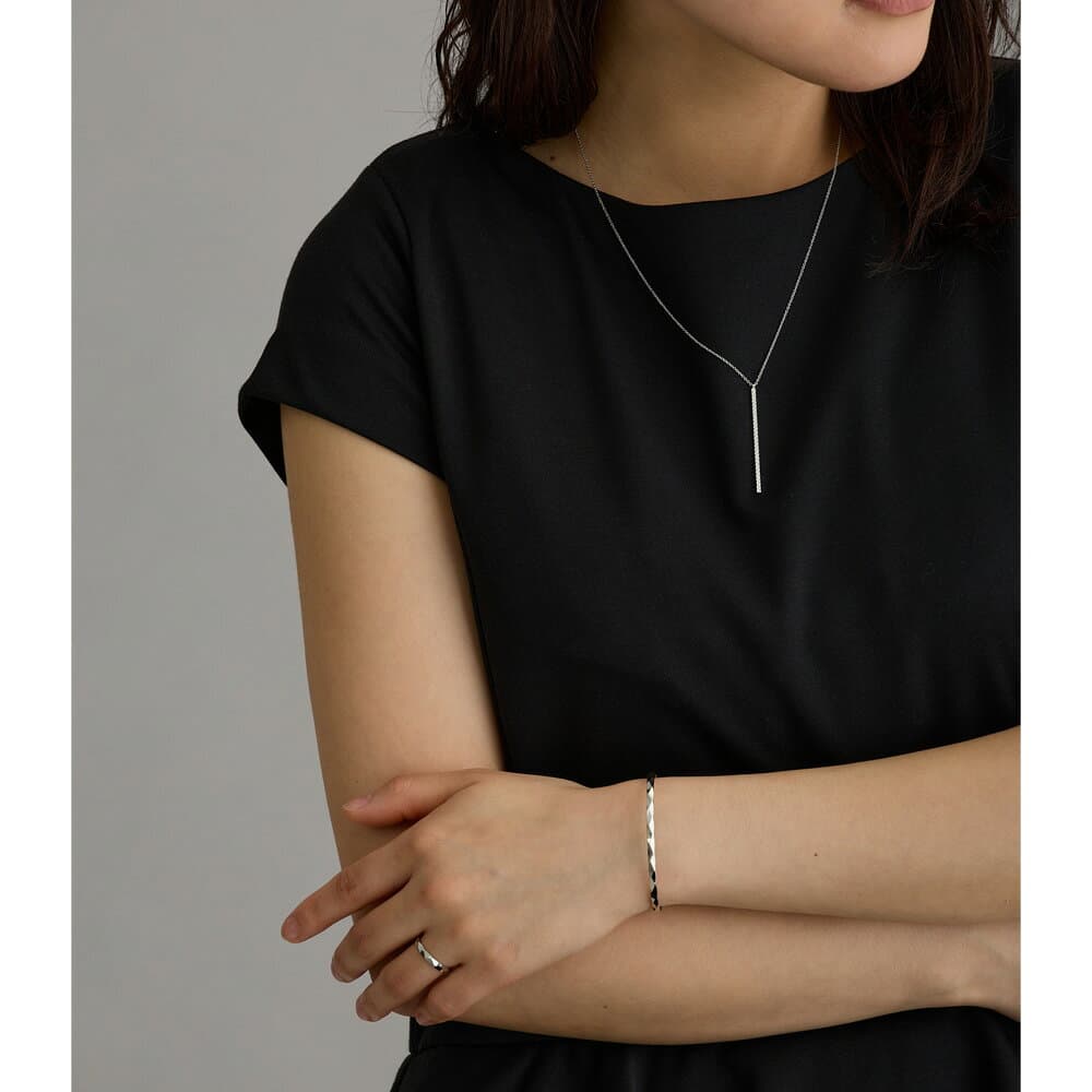 【20%OFFクーポン対象！】ネックレス 日本製 K18GP ロングネックレス 30代 40代 50代 60代 金属アレルギー対応 ニッケルフリー ゴールド シルバー ダイヤカットレディース スティック レディース thumbnail 3