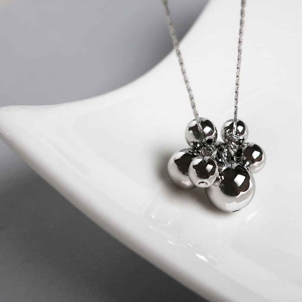 【20%OFFクーポン対象！】ロングネックレス レディース 金属アレルギー対応 メタルボール ネックレス バブル ゴールド オフィス ブランド k18gp 大人 女性 トレンド 人気 流行 thumbnail 3