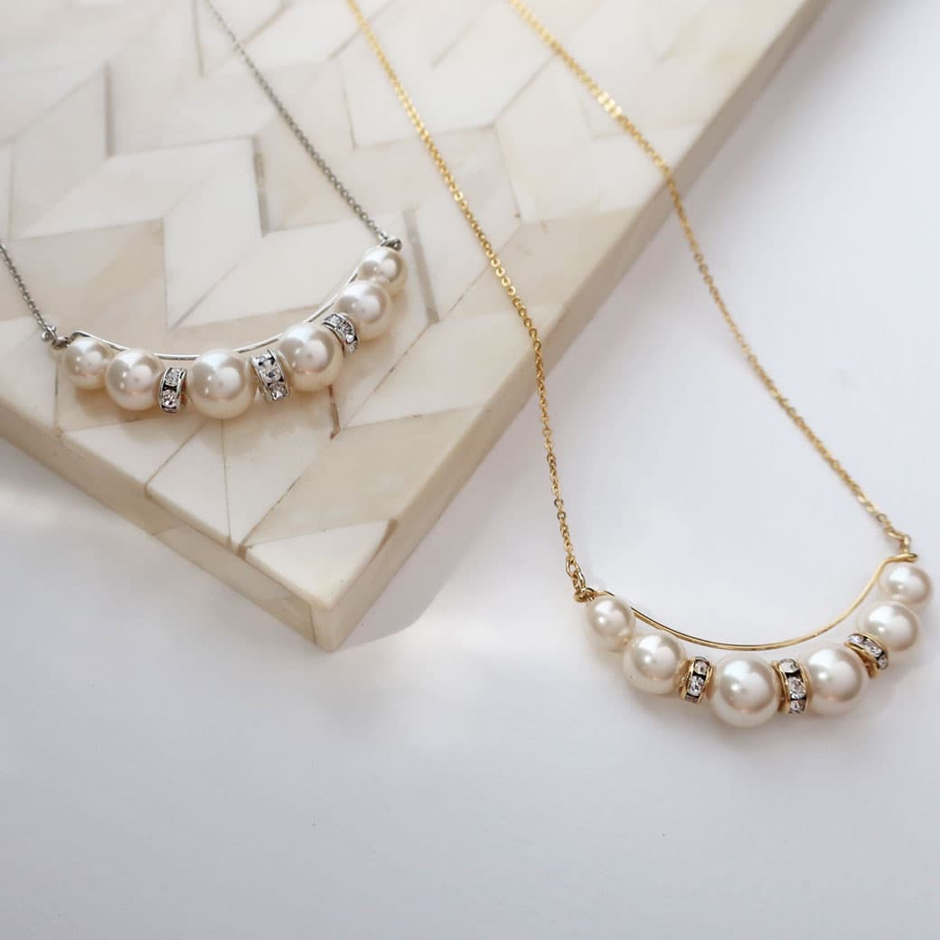 【20%OFFクーポン対象！】ネックレス パール ロンデル グラデーション ロングネックレス 日本製 40代 50代 60代 大ぶり K18金コーティング 金属アレルギー対応 ニッケルフリー フォーマル 結婚式 パーティー セレモニー thumbnail 3