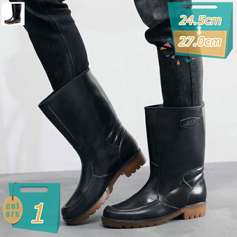 レインブーツ レインシューズ メンズ ワークブーツ 雨靴 防水 撥水 オシャレ ショート 大きいサイズ 快適 無地 完全防水 滑り止め アウトドア 通勤 梅雨対策 歩きやすい 男性 カジュアル 防水シューズ 晴雨兼用 mi-ya-bi