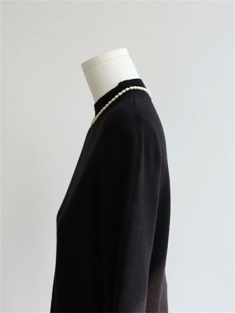 ス セーター 秋 リブニット ニットソー 秋冬 7分袖 インナース リブ レディース 無地 ハイネック 着回し 冬 細身 通勤 タイト