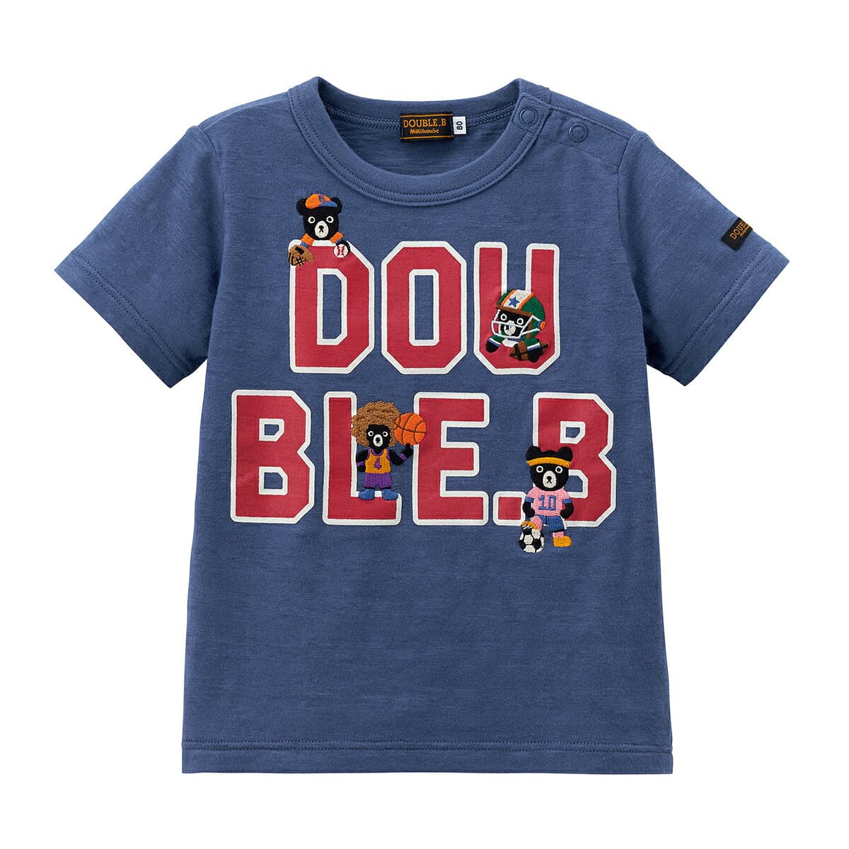 【アウトレット】【ミキハウス公式ショップ】ミキハウス ダブルB mikihouse 半袖Tシャツ＜80cm・90cm・100cm・110cm・120cm・130cm＞ ベビー服 キッズ 子供服 こども 男の子 女の子 トップス 半そで thumbnail 3