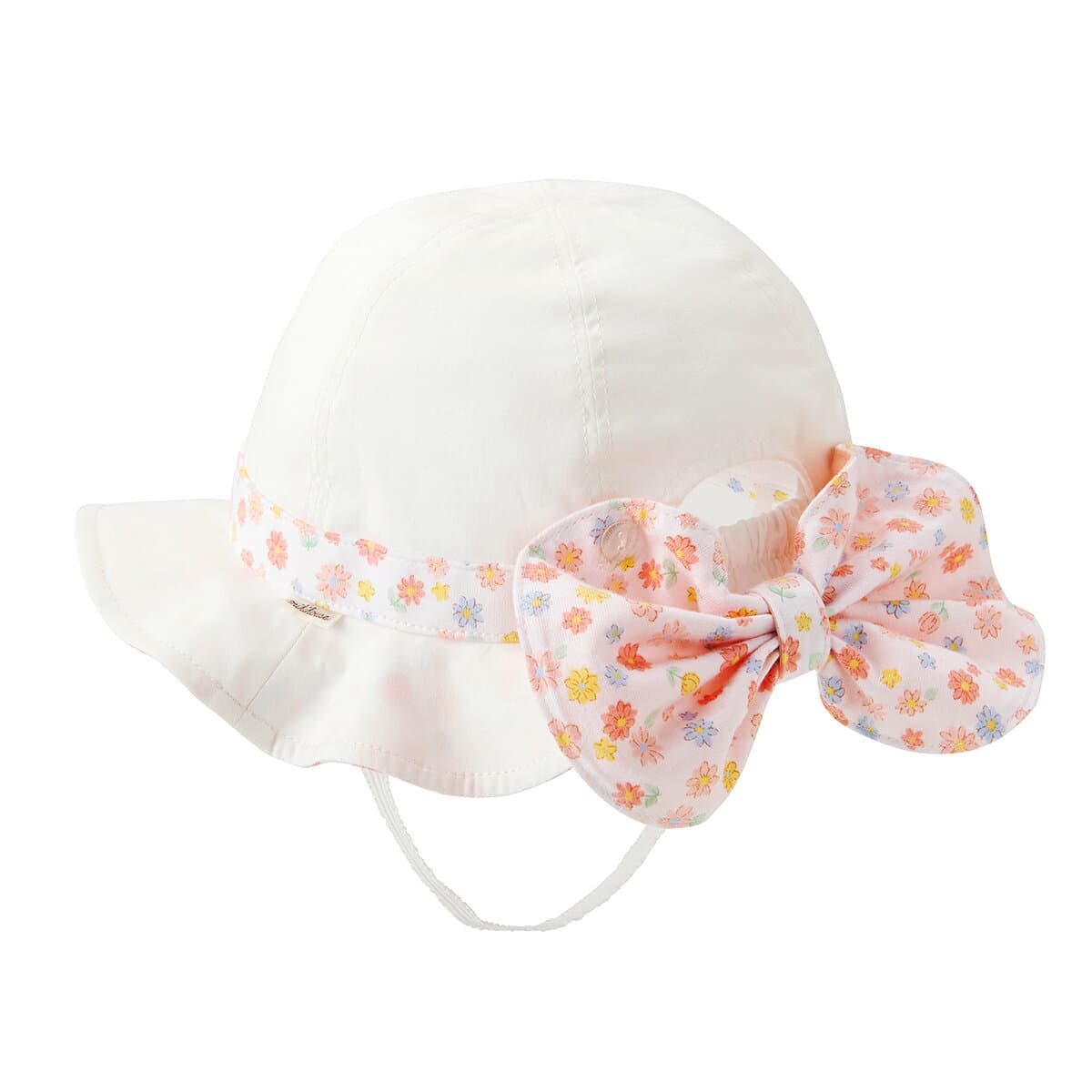 【アウトレット】【ミキハウス公式ショップ】ミキハウス mikihouse 帽子〈SS-LL（46cm-56cm）〉 ベビー キッズ 赤ちゃん 子供 こども 女の子 おでかけ ゴム付き サイズ調整 UVカット 日よけ 紫外線対策 ハット つば付き thumbnail 3