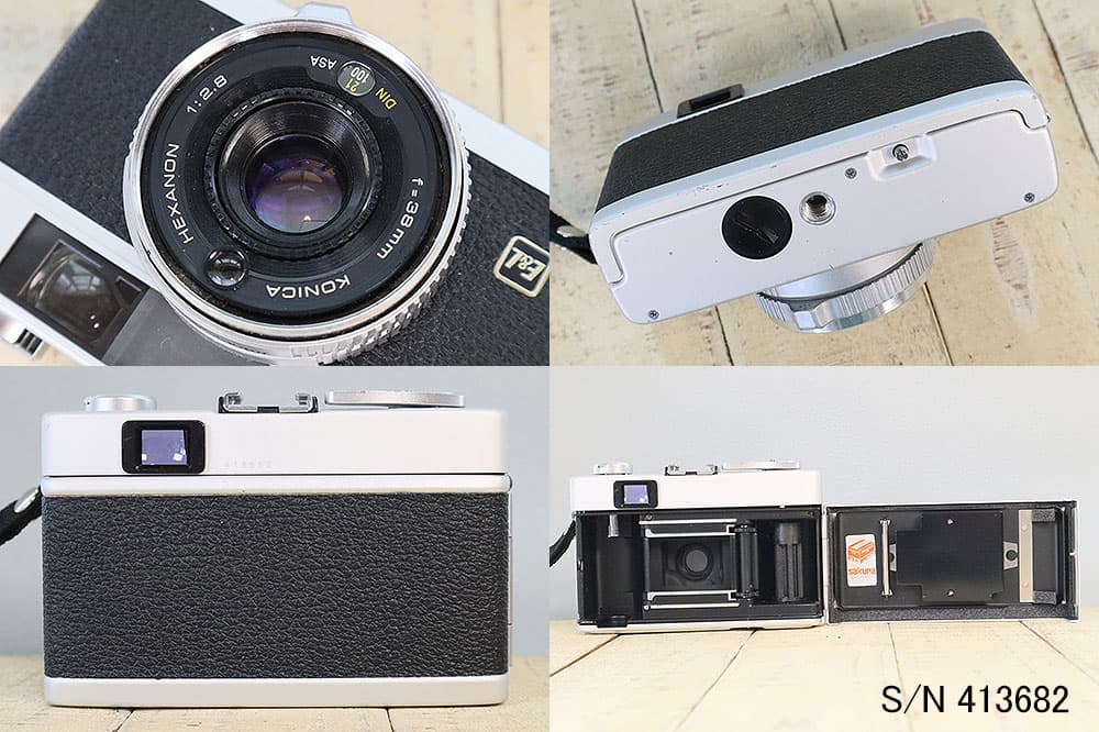 【整備済】【保証付 】　コニカ　KONICA C35 E&L　S/N 413682（ケース・フイルム付セット）　フィルムカメラ　フイルムカメラ　【中古】 thumbnail 3