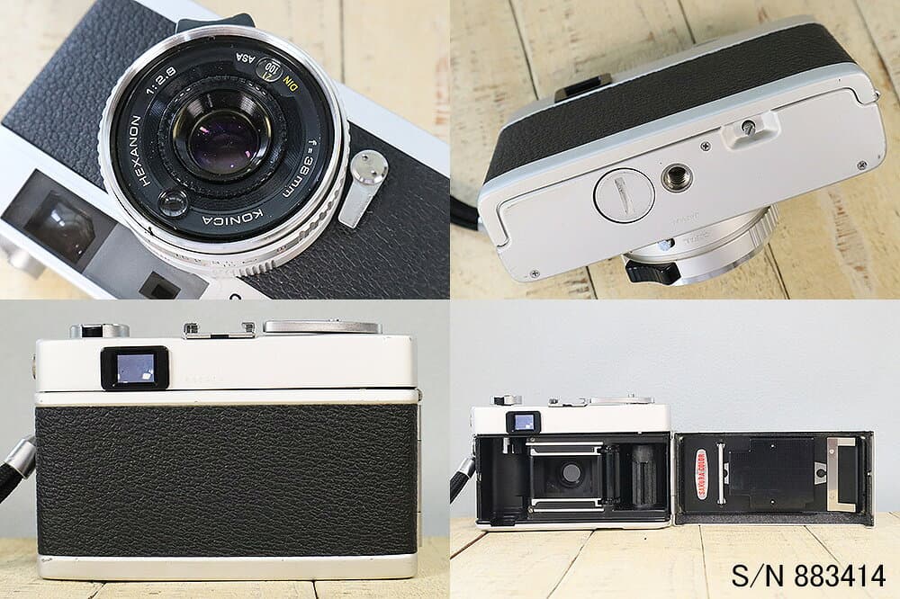 【整備済】【保証付 】　コニカ　KONICA C35　初期型　S/N 883414（ケース・フイルム付セット）　フィルムカメラ　フイルムカメラ　【中古】 thumbnail 3