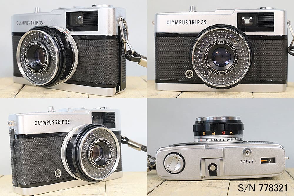 【整備済】【保証付】　オリンパス　OLYMPUS TRIP 35　S/N 778321（ケース・フイルム付セット）　フィルムカメラ　フイルムカメラ　【中古】 thumbnail 2