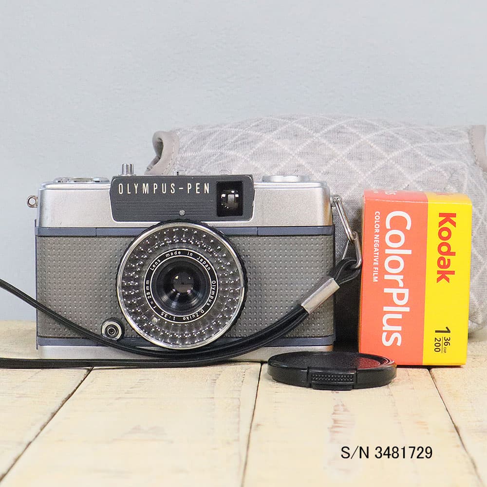 【整備済】【保証付 】　オリンパス　OLYMPUS PEN EE-2　S/N 3481729（ケース・フイルム付セット）　フィルムカメラ　フイルムカメラ　【中古】