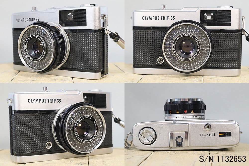【整備済】【保証付 】 オリンパス　OLYMPUS TRIP 35　S/N 1132653（ケース・フイルム付セット）　フィルムカメラ　フイルムカメラ　【中古】 thumbnail 2