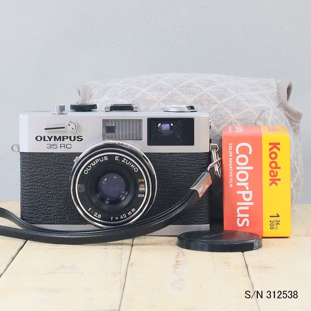 【整備済】【保証付 】　オリンパス　OLYMPUS 35 RC　S/N 312538（ケース・フイルム付セット）　フィルムカメラ　フイルムカメラ　【中古】