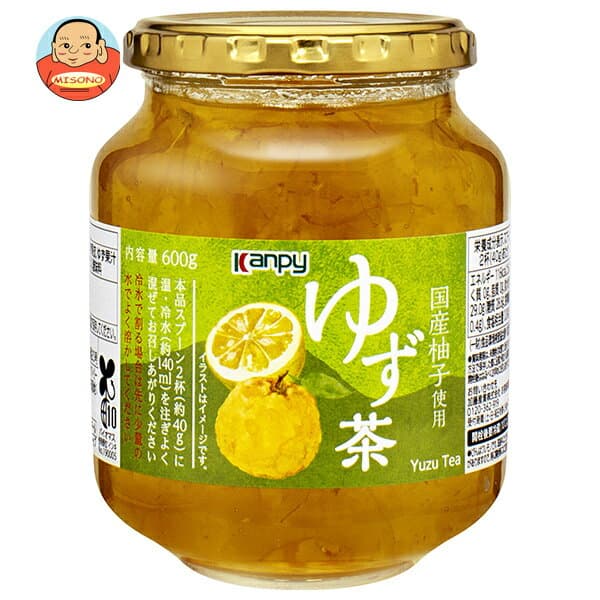 カンピー ゆず茶 600g瓶×12個入｜ 送料無料 一般食品 嗜好品 瓶 ゆず 柚 お茶