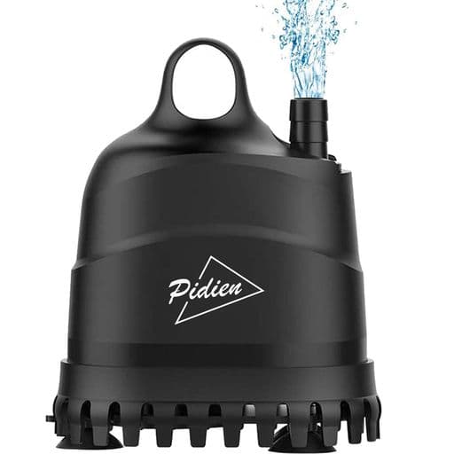 PiDiEn水中ポンプ水槽排水ポンププール水抜きポンプ給水水換え循環ポンプ底部入水式吐出量1200L/H最大揚程1.8M電力20W静音設計吐出量調整可能風呂清水海水池水族館給水水耕栽培池彫像魚類…