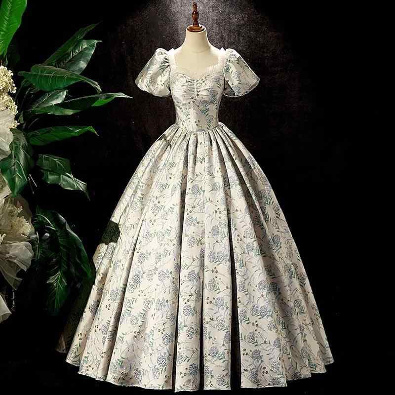 レディース イブニングドレス パフスリーブ チュチュスカート 成人式 パーティー パーティー ステージ用 フォーマル ワンピース 華やか