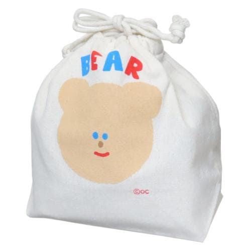 巾着袋 きんちゃくポーチ BEAR オクタニ 小物入れ かわいい メール便可 マシュマロポップ