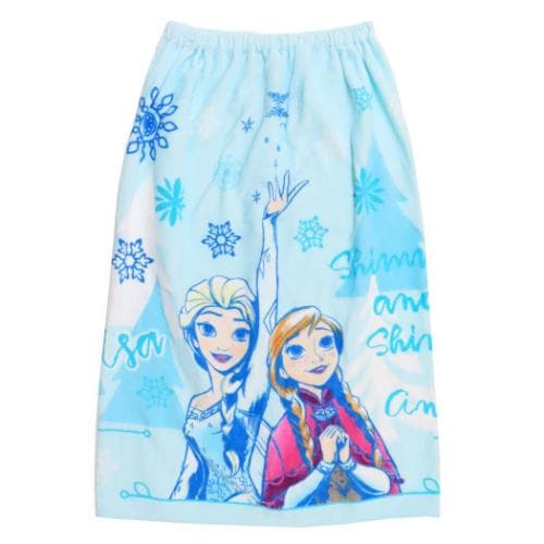 ラップタオル アナと雪の女王 80丈マキタオル 80cm丈巻き巻きタオル フレッシュフリーズ ディズニー 丸眞 海プール 着替えタオル マシュマロポップ
