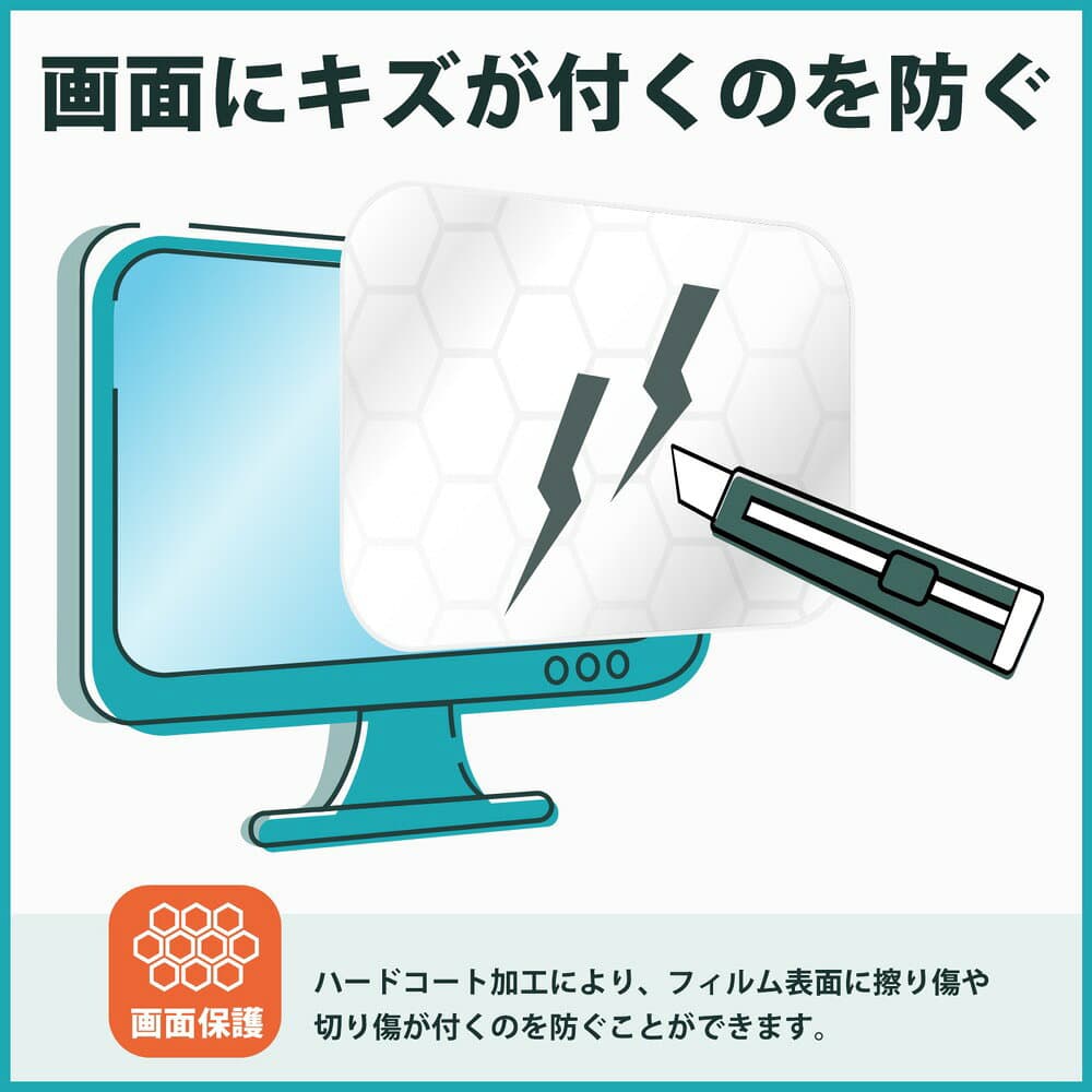 【お買い物マラソンポイント2倍】 Xiaomi A27Qi 2026 モニター ブルーライトカット 保護フィルム 光沢 高透明 指紋防止 傷防止 thumbnail 3