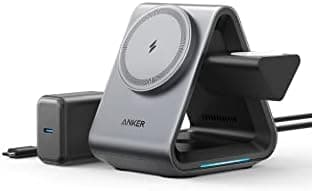 【ポイント2倍】 【クーポン付】 737 MagGo Charger (3-in-1 Station) (マグネット式 3-in-1 ワイヤレス充電ステーション) (USB-C急速充電器付属) ワイヤレス出力 (15W)