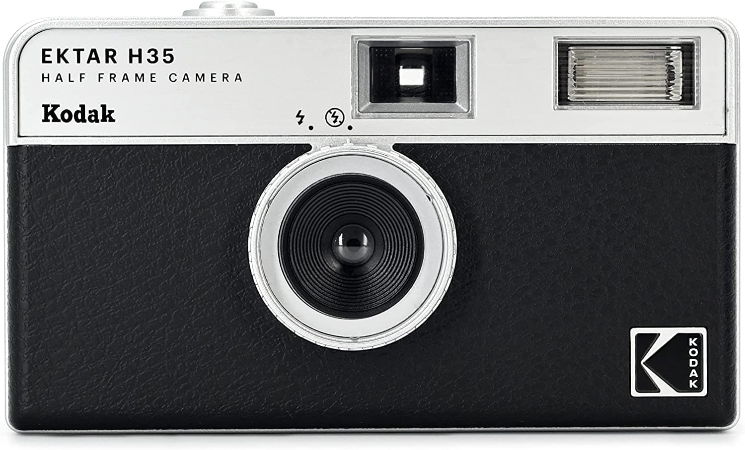 フィルムカメラ Kodak コダック ハーフカメラ フィルムカメラ フィルム枚数の倍撮れる レトロ 簡単 軽量 おすすめ コンパクト オススメ 初心者 35mm カメラ EKTAR H35 ブラック ISO 200 カラーフィルム アルカリ電池セット thumbnail 2