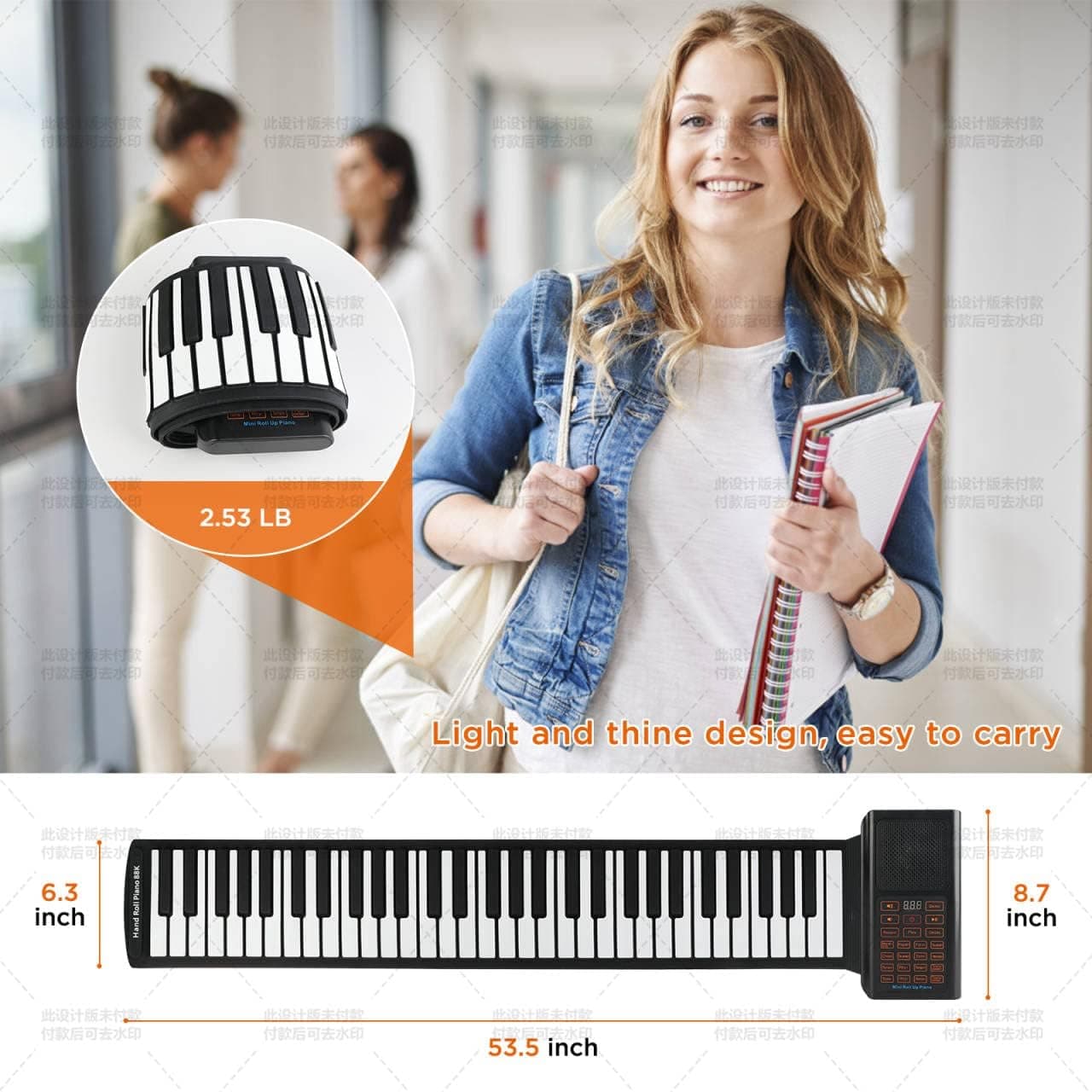 【期間セール★楽天1位】【グレー新発売！】電子ピアノ 88鍵盤 スタンド セット 電子キーボード 木製 給電タイプ dream音源 スリム MIDI対応 新学期 新生活 プレゼント【演奏動画あり】【1年保証】 thumbnail 3