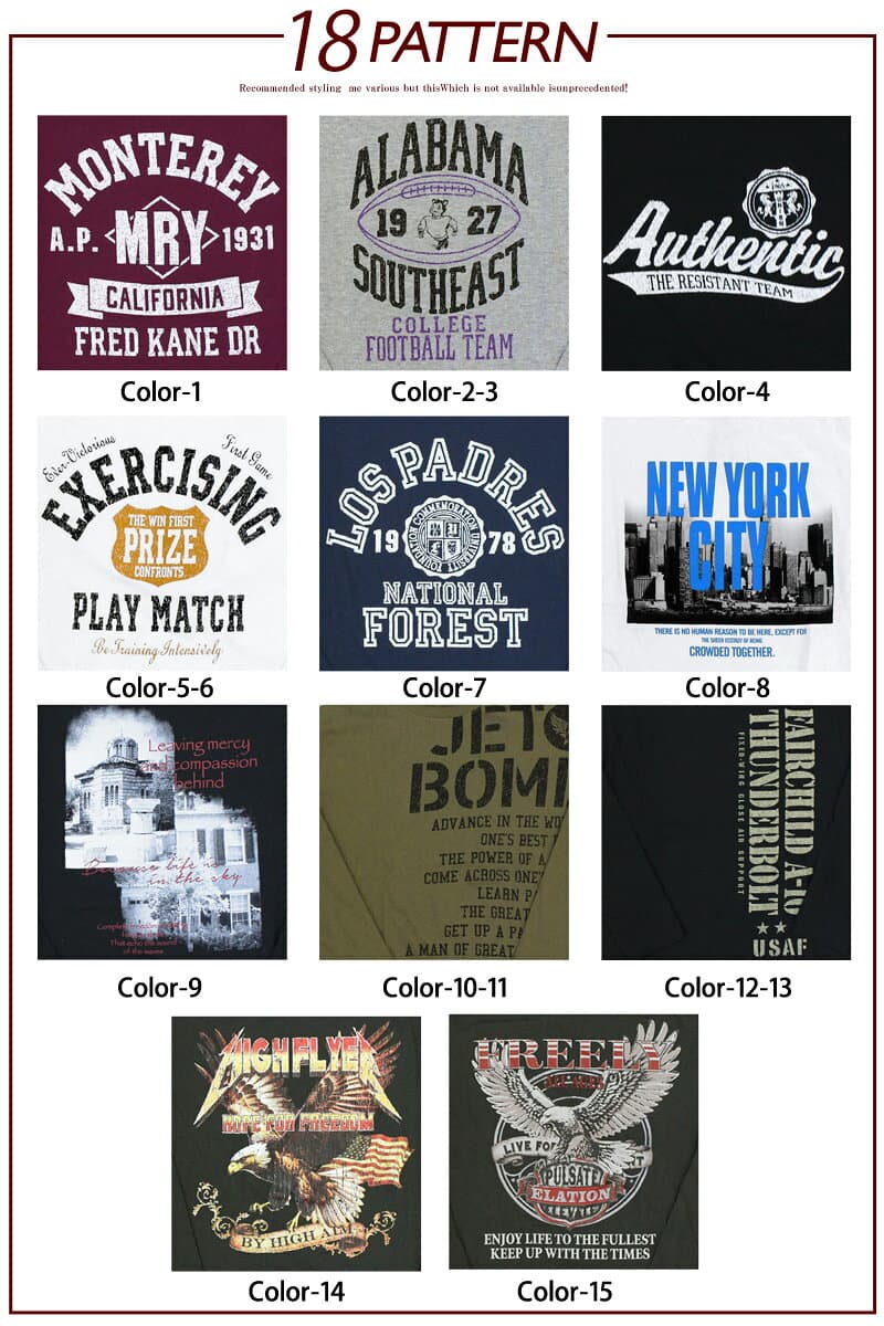 送料無料 2026年リニューアルバージョン ロングTシャツ メンズ 長袖Tシャツ プリントT アメカジ ミリタリー フォト3L クルーネック トップス 男女兼用 ユニセックス　メンズファッション メンズ 通販 新作 MOSTSHOP ゆうパケ thumbnail 2