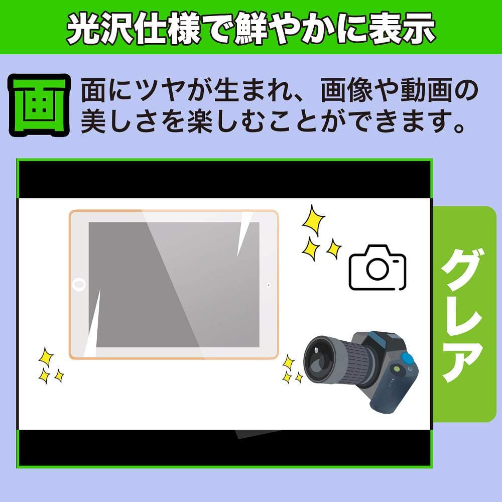 保護フィルム iPad mini ( A17 Pro ) 第7世代 ( 2024 ) 8.3インチ 向けの ブルーライトカット フィルム 光沢仕様 日本製 thumbnail 3