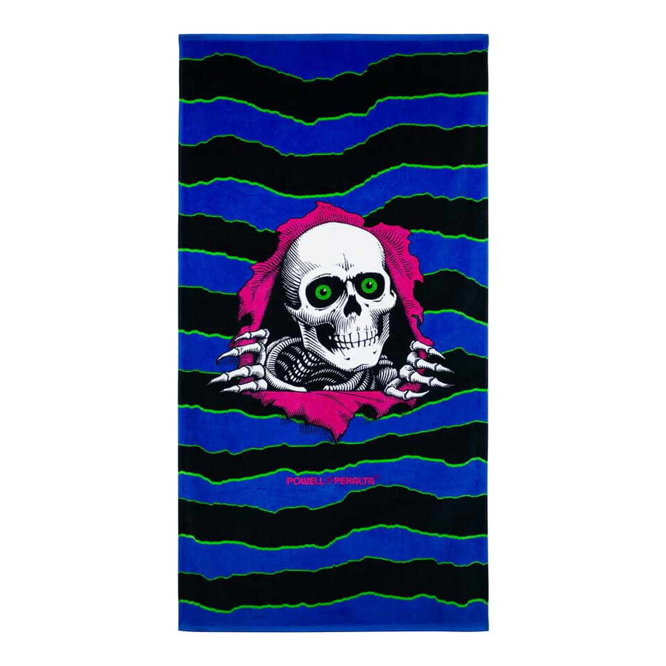 パウエルペラルタ POWELL PERALTA ビーチタオル タオル プールタオル RIPPER BEACH TOWEL ブラック 黒 BLACK