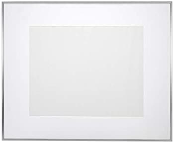 【中古】 FUJICOLOR 額縁 ワイドマットフレーム A5010 アクリル 半切 アルミ シルバー 303586