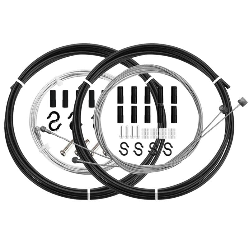 自転車 シフトケーブルセット ブレーキケーブル ロード/マウンテンバイク用 シフトブレーキケーブル2ピース ケーブル ブレーキケーブル 交換用 自転車パーツ ロード/マウンテンバイ