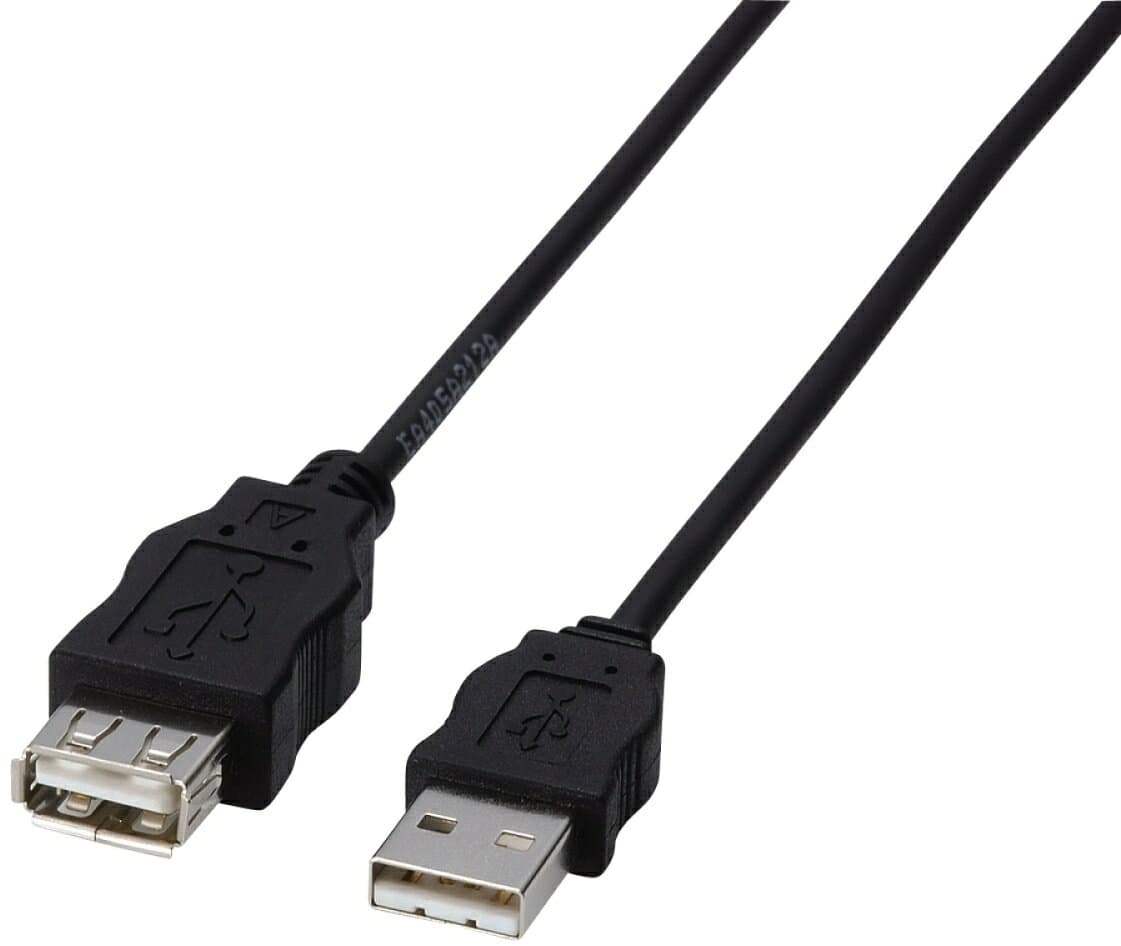 ELECOM エレコム EU RoHS指令準拠USB延長ケーブル 1.5m ブラック USB-ECOEA15