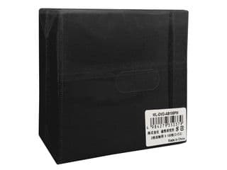 HIDISC/ハイディスク 不織布100P (200枚収納可) 100枚入り CD/DVDケース 両面不織布(黒) ML-DVD-AB100PB(ブラック)