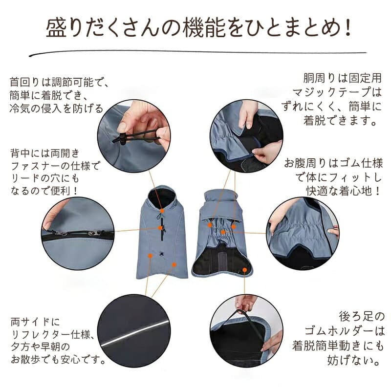 ＼マラソン期間限定P10倍／ ◆送料無料◆ 防寒ジャケット 防寒着 ジャケット コート 犬服 防寒 冬服 冬物 柴犬 犬の服 秋冬 ドッグウェア 中型犬 大型犬 ドッグウェア フリース 福袋 小型犬 ラブラドール コーギー ドーベルマン パグ フレンチブル thumbnail 2
