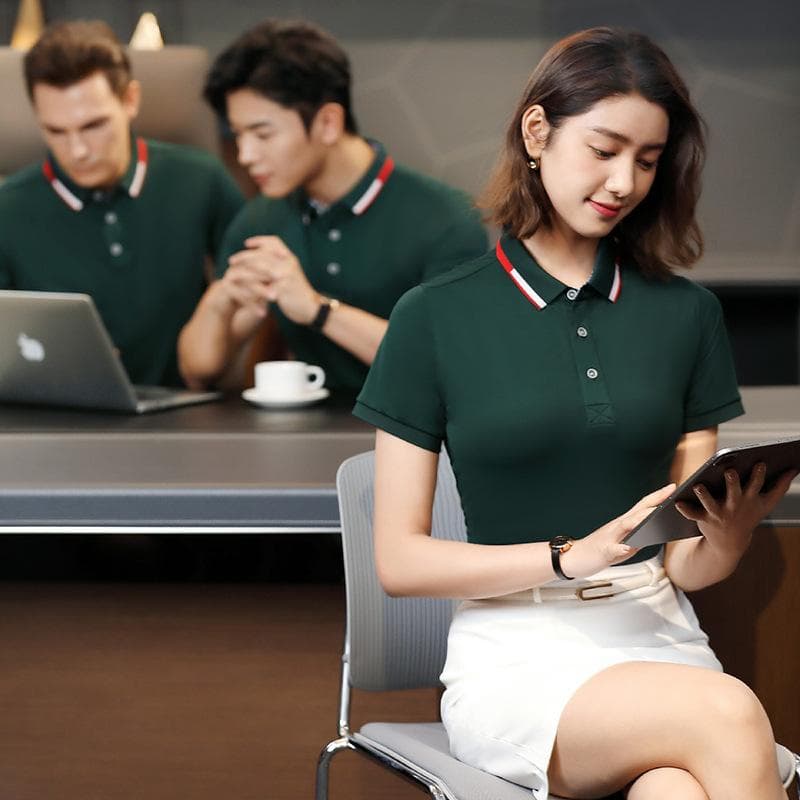 Tシャツ 吸汗速乾 春夏 男女兼用 ユニセックス 半袖 ホテル レストラン 飲食店 カフェ エステ 美容室 受付 事務 医療 介護 制服 ユニフォーム 作業服 ポリエステル混