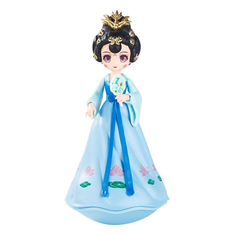 フィギュア 子供用 おもちゃ 中国風 唐時代 古風美人 不倒翁 オルゴール 人形 ゆらゆら 置物 西安 記念品 お土産 コレクション 樹脂製 インテリア