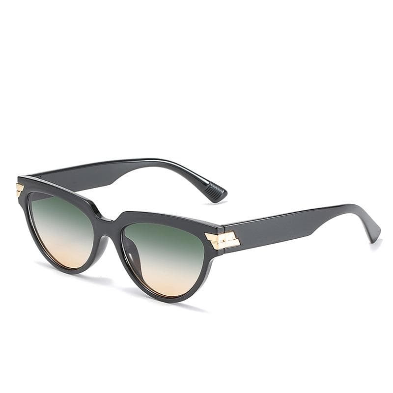 サングラス レディース 女性用 キャットアイ UV400 カット レトロ モダン フルリム ライトカラーレンズ おしゃれ ファッション パーティー ドライブ 多色展開