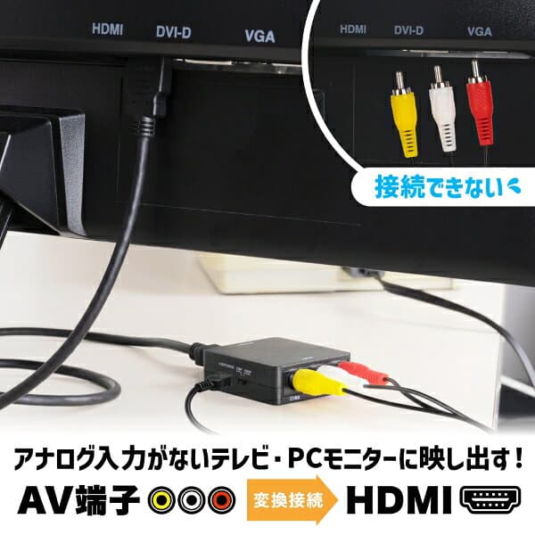 AV接続端子用　HDMI接続端子コネクター R ANS-H149 AV端子（赤白黄）変換 GA4573201422095 アンサー【ゲーム周辺機器】【テレビゲームその他 AV端子機器】 thumbnail 3